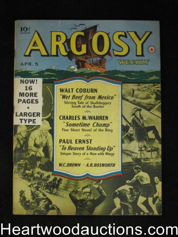 Argosy Apr 5 1941 Ernst/Coburn - High Grade