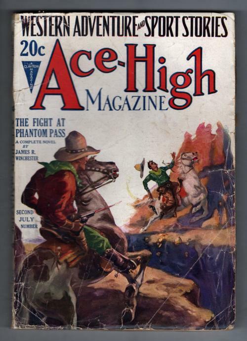Ace-High Jul 18 1927 Pulp Winchester "The Fight at Phantom Pass"