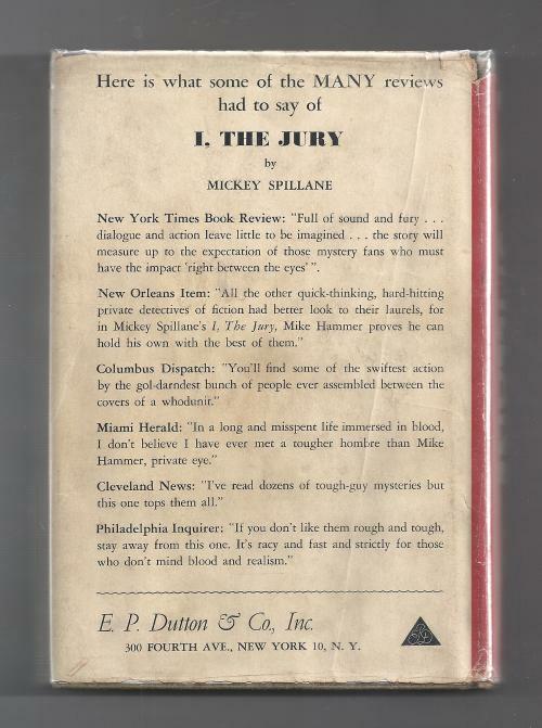 My Gun is Quick by Mickey Spillane; (First Edition)