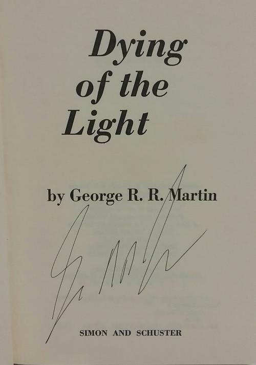 Dying of the Light by George R. R. Martin (First Edition) Signed