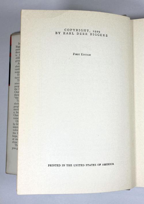 The Black Camel by Earl Derr Biggers (First Edition)