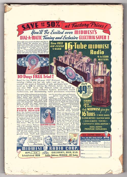Phantom Detective Jan 1937 Robert Wallace, Will Sandmann - Pulp