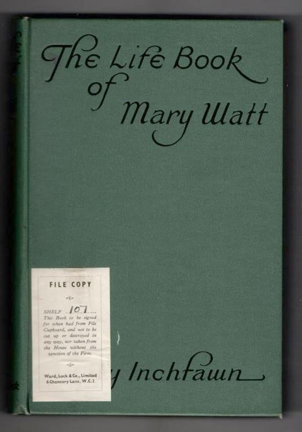 The Life Book of Mary Watt by Fay Inchfawn (First Edition) Rare DJ Publisher'...
