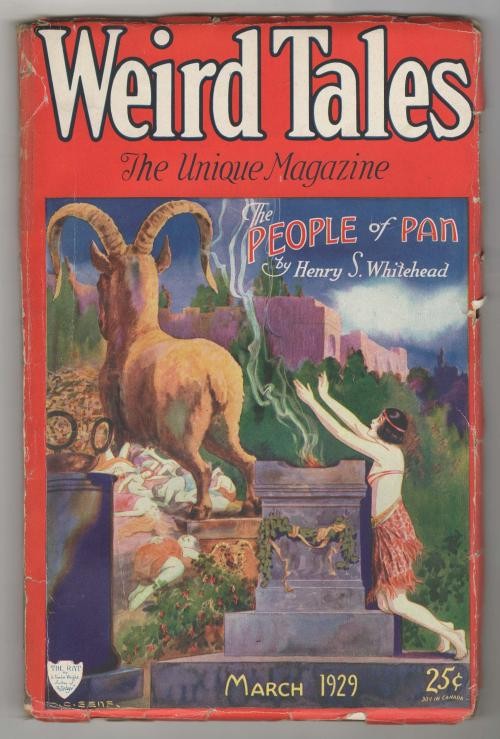 Weird Tales Mar 1929 C. C. Senf Cvr; Frank B. Long; Wandrei; Derleth - Pulp