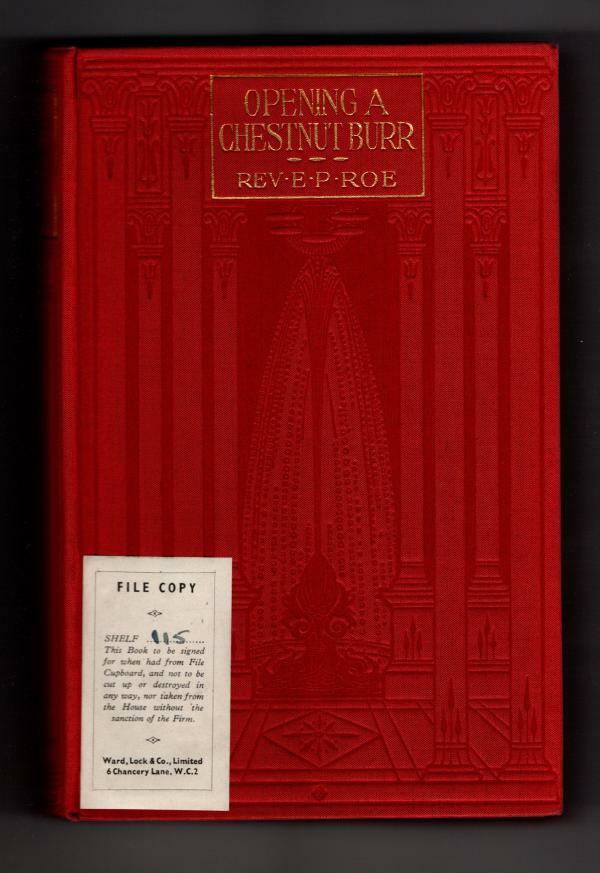 Opening a Chestnut Burr by E.P. Roe (File Copy)