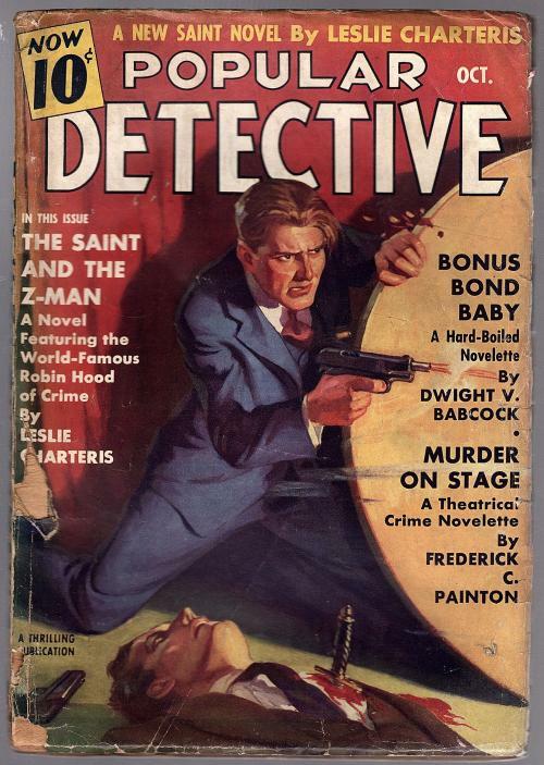 Popular Detective Oct 1937 Charteris, Painton, Babcock, Cummings