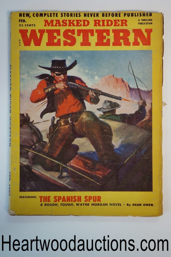Masked Rider Western Feb 1953  George Rozen Cvr