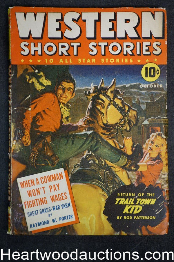 Western Short Stories Oct 1942 James P. Olsen, GGA, horse