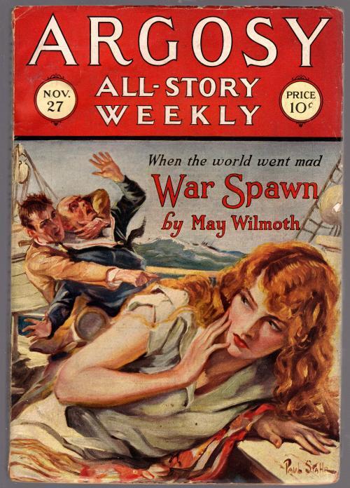 Argosy November 27 1926 Paul Stahr redhead Cvr; May Wilmoth
