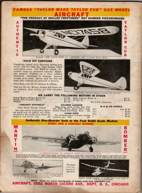 Air Trails Jun 1937 Pulp Frank Tinsley Cvr; Bill Barnes Air Novel by George L...