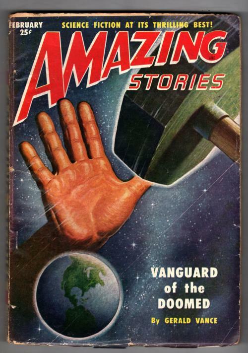 Amazing Stories February 1951 First Kendall Foster Crossen Sci-Fi