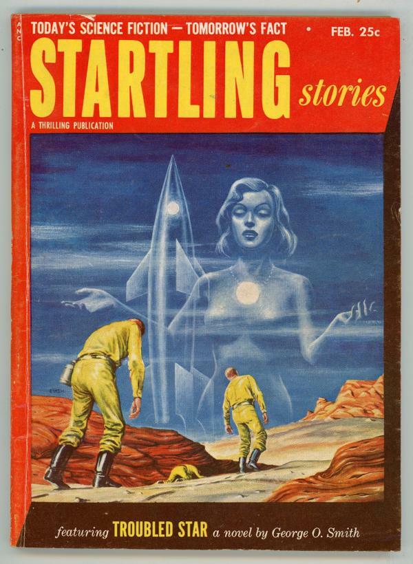 Startling Stories Feb 1953 EMSH GGA Cover Art Pulp