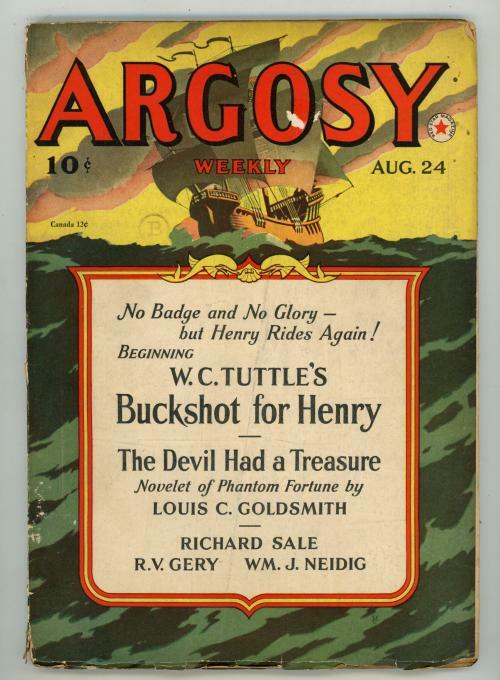 Argosy Aug 24,  1940 E. Hoffman Price,W.C.Tuttle  Sheriff Henry, Richard Sale