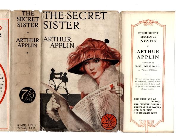 The Secret Sister by Arthur Applin (First Edition) Rare DJ Publisher's Copy