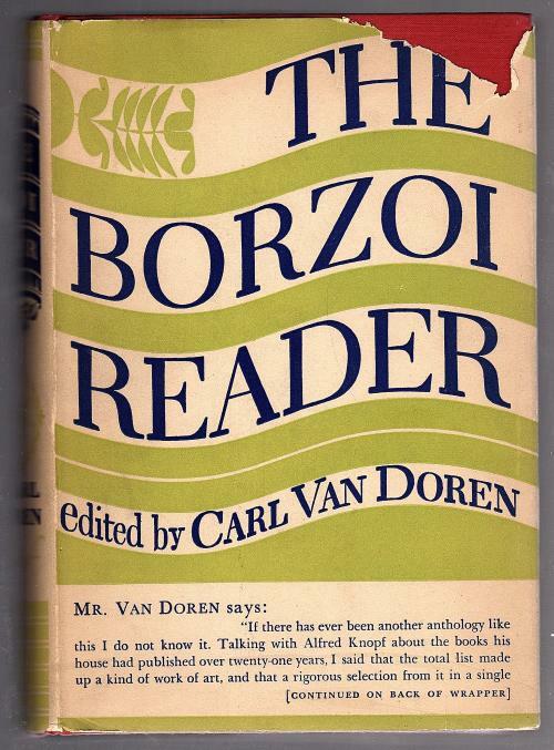 The Borzoi Reader by Carl Van Doren (First Edition)