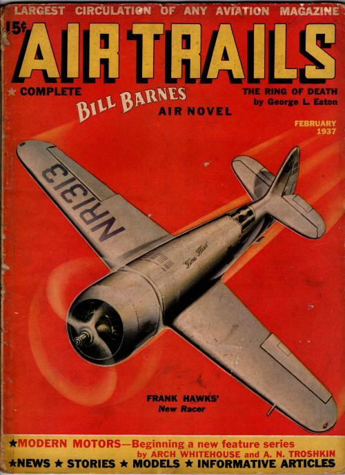 Air Trails Feb 1937 First Issue of 2nd series format; Frank Tinsley Cvr