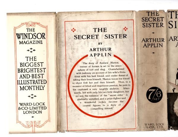 The Secret Sister by Arthur Applin (First Edition) Rare DJ Publisher's Copy