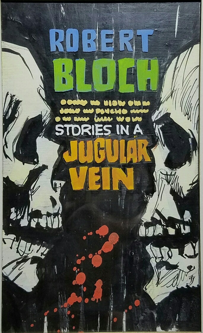 Jack Gaughan Prelim for Robert Bloch's Tales in a Jugular Vein Signed by Bloch