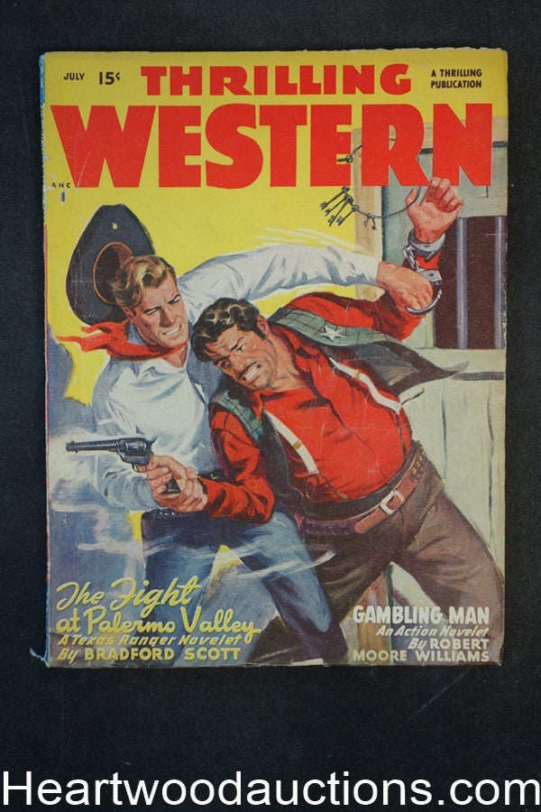 Thrilling Western Jul 1948 Bradford Scott, Robert Moore Williams