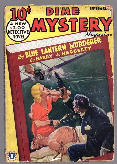 Dime Mystery Sep 1933 Walter Baumhofer Cvr, Edgar Wallace - Pulp