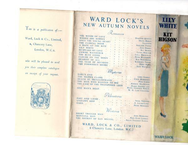 Lily White by Kit Higson (First Edition) Ward File Copy