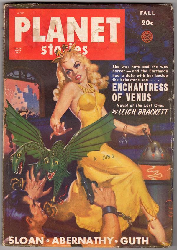 "Planet Stories" Fall 1949 Allen Anderson Cvr, Leigh Brackett, Alfred Coppel, Jr