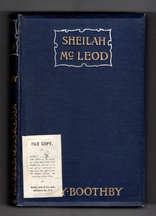 Sheilah McLeod by Guy Boothby (Hubin Listed) Ward File Copy