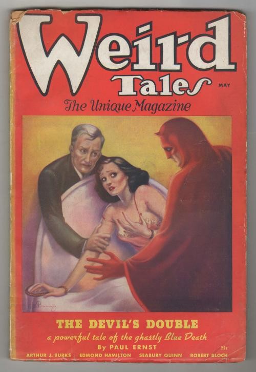 Weird Tales May 1936 Brundage Doctor Satan Cvr; J. Williamson; Ernst