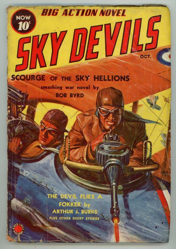 Sky Devils Oct 1938 Bowen; AJ Burks Pulp