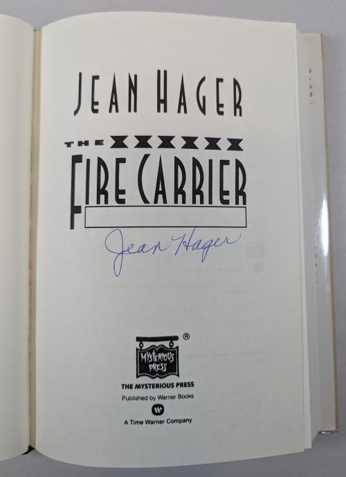 Fire Carrier by Jean Hager (First Edition) Signed