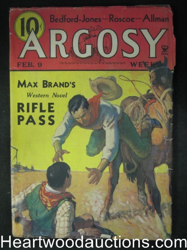 Argosy February 9, 1935 Max Brand, H.Bedford Jones