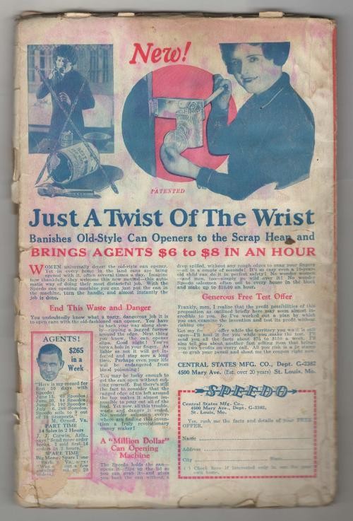 Weird Tales Jun 1929 Robert E. Howard Soloman Kane; Jules de Gradin Cvr Story