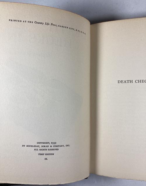 Death Checks In by Stephen Ransome (First Edition) FAX DJ