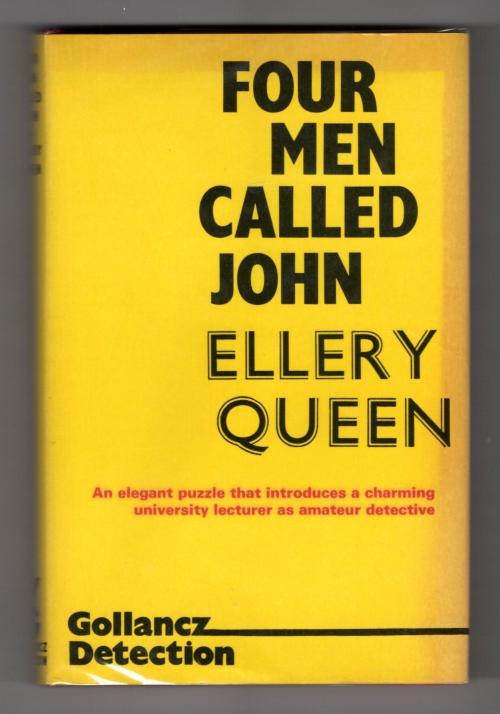Four Men Called John by Ellery Queen (Jack Vance) 1st UK Gollancz File Copy