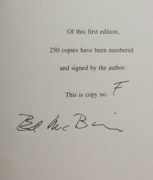 Another Part of the City by Ed McBain (First Edition) Limited Signed Copy F