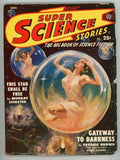 Super Science Nov 1949 GGA Cover Art J.D MacDonald, Bradbury, Fred Brown