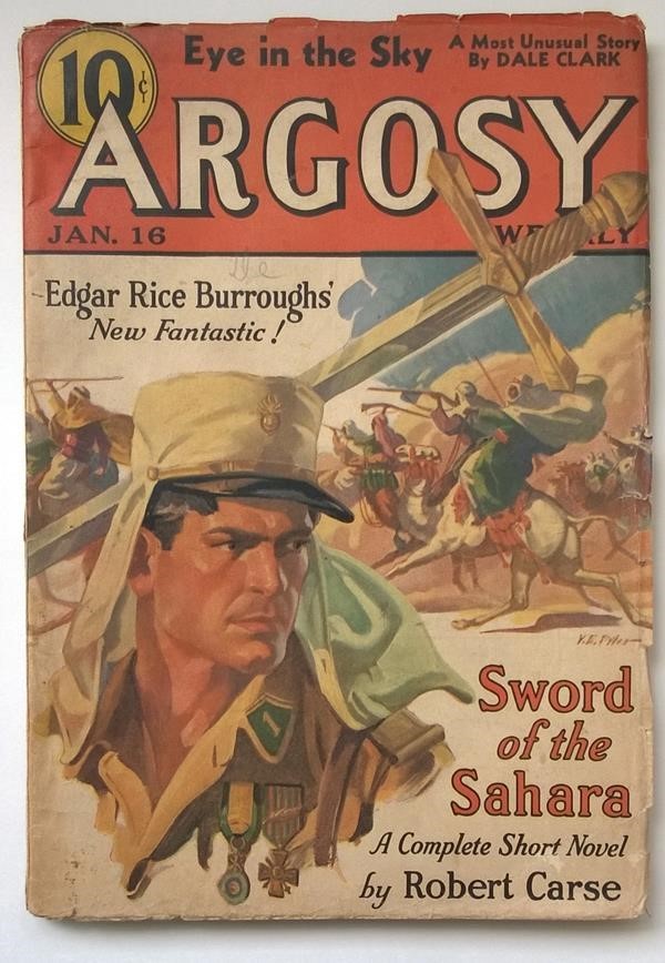 Argosy Jan 16, 1937 Edgar Rice Burroughs - Seven Worlds to Conquer 2/6