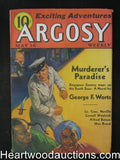 Argosy May 16, 1936 Cornell Woolrich, Singapore Sammy Cvr - Ultra High Grade