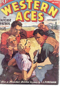 Western Aces Nov 1935 Pulp Leslie GGA Ross Cvr Norbert Davis