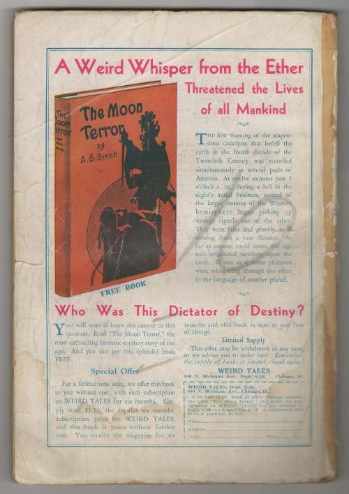 Weird Tales July 1932 C. C. Senf Cvr; Robert E. Howard; Wandrei; Cave; Quinn