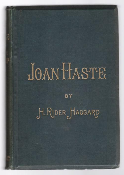 Joan Haste by H. Rider Haggard (First UK Edition)