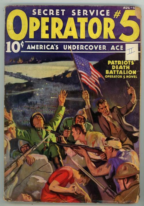 Operator #5 Aug-Sep 1936 Howitt Cover "Patriots' Death Battalion"