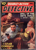 Double Action Detective Sep 1939 Bondage Cvr, Arthur J. Burks - Pulp