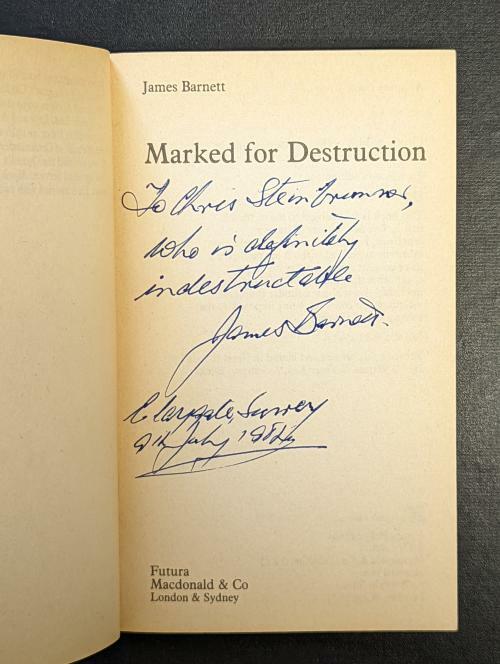 Marked for Destruction by James Barnett Signed