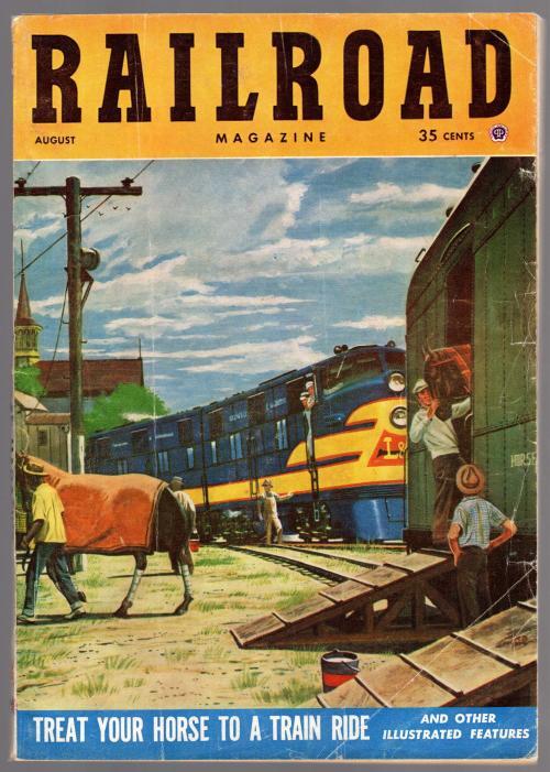 Railroad Magazine Aug 1954 Herb Mott Cvr; Jack McLarn