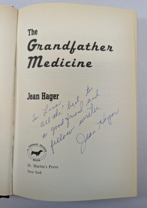 The Grandfather Medicine by Jean Hager (First Edition) Signed