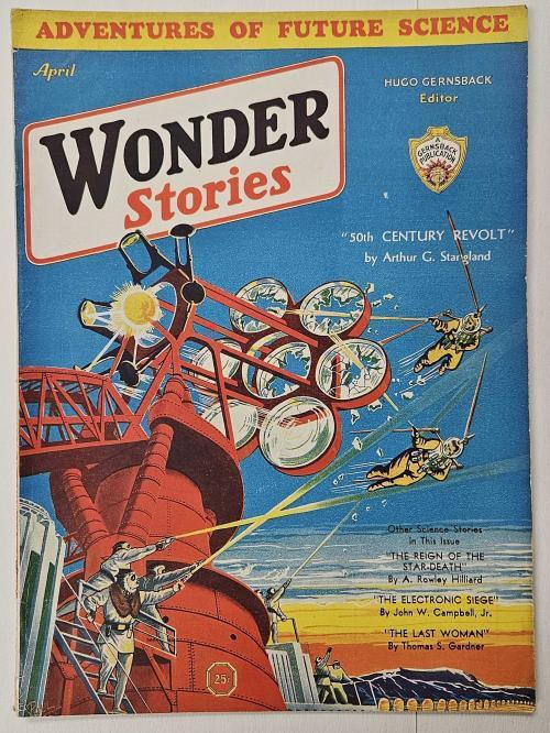 Wonder Stories Apr 1932 Frank R. Paul Cvr; Arthur G. Stangland;