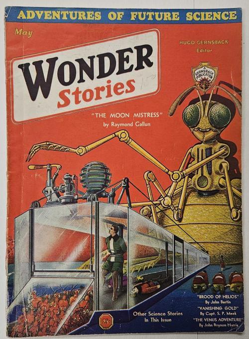 Wonder Stories May 1932 Frank R. Paul "The Moon Mistress" Cvr; Gallun