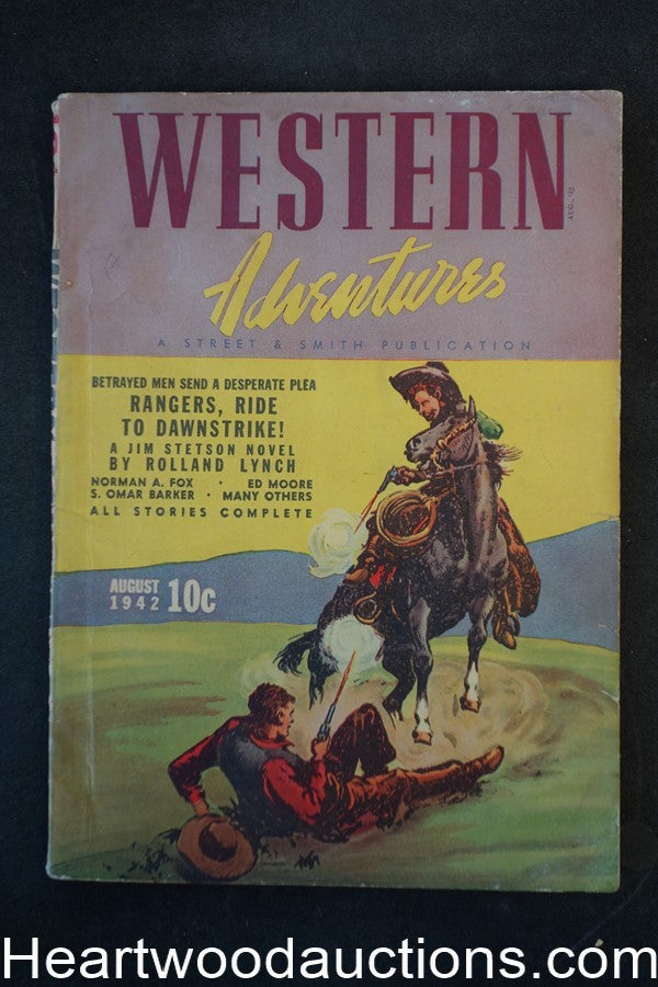 Western Adventures Aug 1942 Norman A. Fox, Rolland Lynch, S. Omar Baker