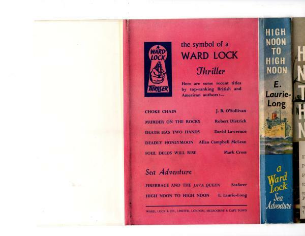 High Noon To High Noon by E. Laurie Long (Hubin Listed) Ward File Copy